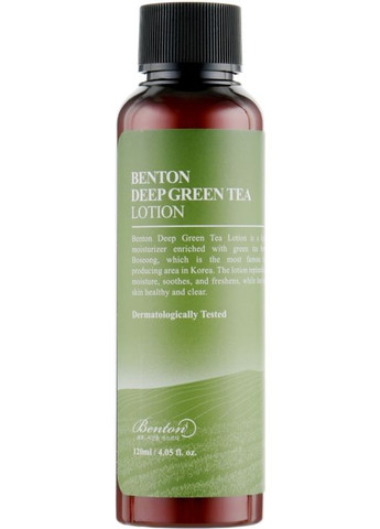 Увлажняющий лосьон с зеленым чаем Deep Green Tea Lotion 120ml (599883-3462) Benton (368615188)