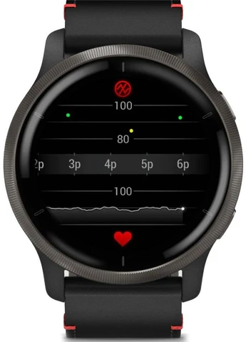 Смарт-годинник Venu 2, GPS, Wi-Fi, Black + Slate, Leather, GPS (010-02430-21) Garmin (391472792)
