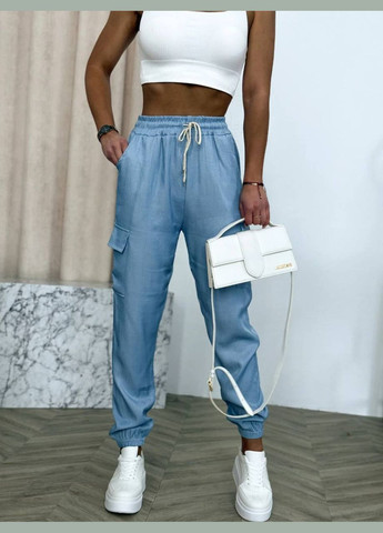 Стильные джогеры из натуральной дышащей ткани No Brand (337308715)