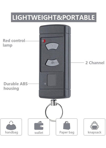 Пульт ZOYDP для Hörmann 40.685 MHz, 2 шт, пульт для гаражных ворот, HSE2-40 HSM4-40 HSE4-40 HS4-40 HS2-40 No Brand (359380444)