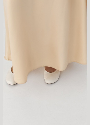 Довга атласна однотонна спідниця - чорний Lurex (330988733)