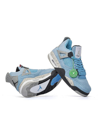Блакитні Осінні кросівки чоловічі university blue, вьетнам Nike Air Jordan 4 Retro