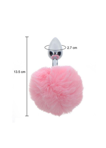 Анальная пробка с кроличьим хвостиком Bunnytail Buttplug, розовый Taboom (303906942)
