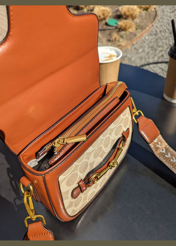 Жіноча сумка коричневий моногам No Brand (322464888)