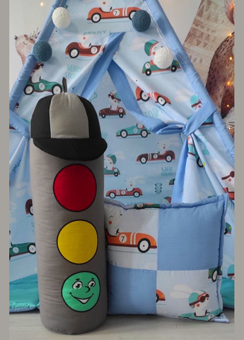 Вигвам Веселая гонка + корзина для игрушек. Полный комплект! No Brand (316257097)