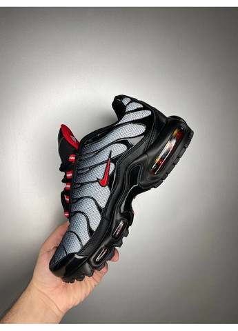 Чорні Осінні кросівки чоловічі nike tn red black найк аір макс тн плюс No Brand