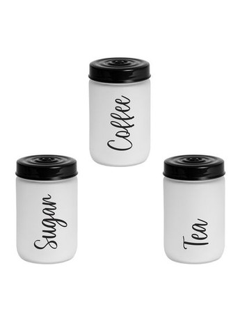 Банка для зберігання Ice Tea-Coffee-Sugar-Black Mіх 172541-020 1000 мл Herevin (364766594)