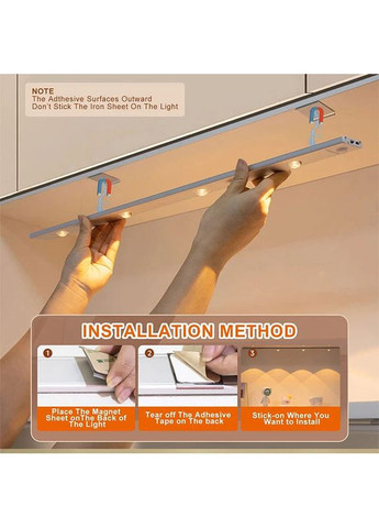 Акумуляторна LED лампа MZ-L1602 350mAh (40 см) з датчиком руху Epik (369668345)