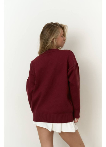 Бордовый демисезонный свитер ami джемпер Україна