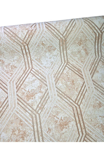 Обои виниловые 10.05 × 1.06 м Славянские обои 3687-02, бежевые для спальни и гостиной Слов'янські шпалери (340275505)