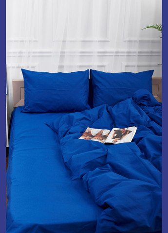 Комплект постільної білизни двоспальний 175х210 наволочки 4х70х70 Бязь Gold Люкс (MS-820000809) Moon&Star Blue (285717948)