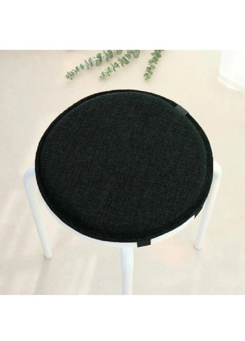 Подушка накидка кухонна кругла повітропроникна для стільця табурета з фастексами антиковзаючим дном 40x40 cм (479515-Prob) Unbranded (322031122)