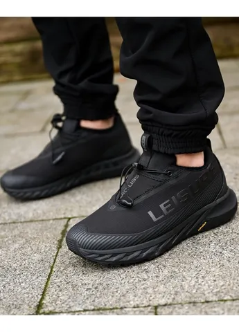 Чорні Зимовий зимові чоловічі термо кросівки leisure black Stilli