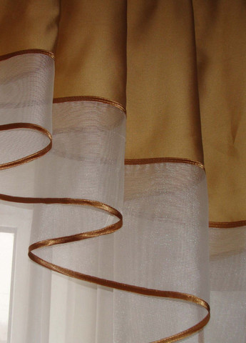 Ламбрекен Дуга карниз 200см коричневый (72_2_2м) Firanka Simple (332795303)