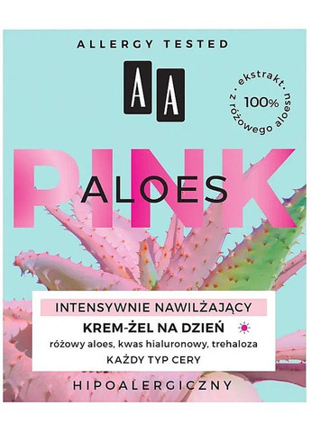 Інтенсивно зволожувальний денний гель-крем Aloes Pink Cream-Gel 50ml (1068447-108889) AA (368621535)