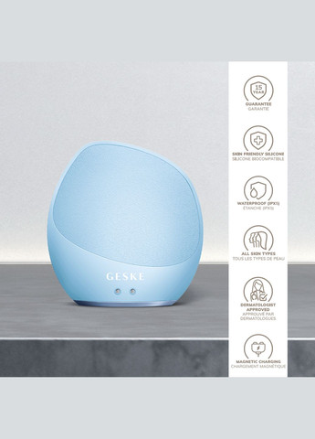 Ультразвукова щітка для тіла та інтенсивний пілінг Sonic Body Brush&Intensive Exfoliator 7в1 aquamarine GESKE (341526076)