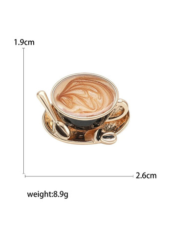 Брошка "Горнятко кави" China (356567346)
