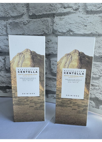 Легкий сонцезахисний крем для обличчя Madagascar Centella Air-Fit Suncream Light SPF30 PA++++ — 50ml. SKIN1004 (369569517)
