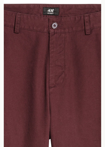 Бордовые брюки H&M