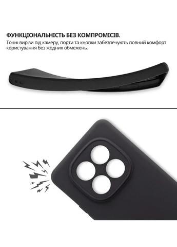 Чохол-накладка для Xiaomi Redmi Note 15 Pro 4G Black (714972) BeCover (385773650)