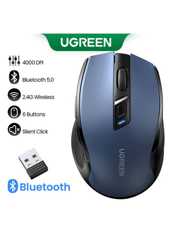 Маніпулятор миша бездротова Ergonomic Wireless Mouse (UGR-25753) Ugreen MU006 (391417686)