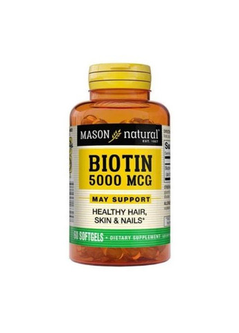 Biotin 5000 mcg 60 Caps Mason Natural (288050781)