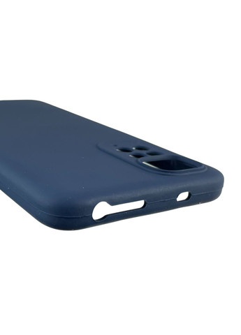 Чохол для Redmi Note 11 4G силіконовий з мікрофіброю нековзний на сяомі редмі нот 11 4г темно-синій Xiaomi (366389787)