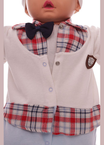 Чоловічок для хлопчика велюровий з метеликом блакитний 68 см (26477) BABYKROHA (297199046)