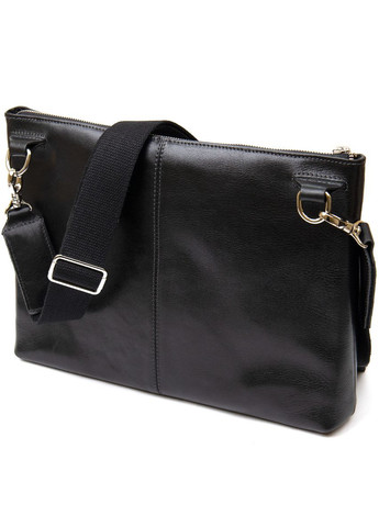 Шкіряна сумка для ноутбука чорна розмір 36х25х1,5 см 11437 Grande Pelle (362418245)