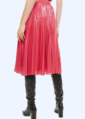 Розовая юбка женская плиссе на поясе Pinko