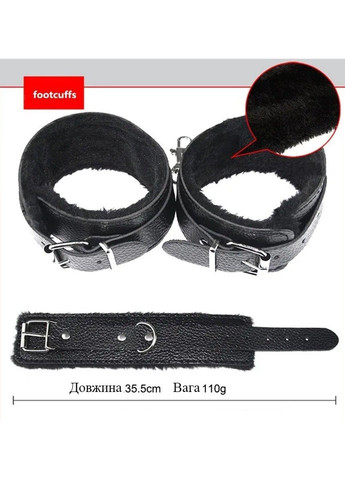 Набір БДСМ із 7 предметів чорного кольору для рольових ігор We Love (284279300)