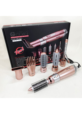 Щипці фен для волосся мультистайлер GM-4831 7в1, класичний фен для волосся, потужний фен для волосся Gemei (364663660)