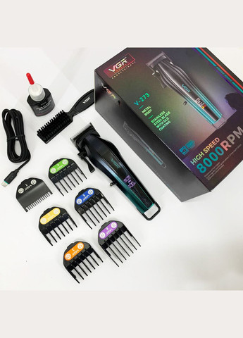 Акумуляторна машинка для стрижки V-273 GREEN VGR (364664555)