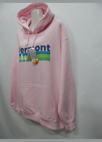 Женская теплая толстовка трикотажная с капюшоном БАТАЛ р. 5658 002GT Gildan (303932281)