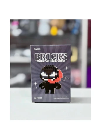 3D конструктор із мініблоків фігурка "Веном" Bricks дитячий піксельні блоки 6 см Magic (361161981)