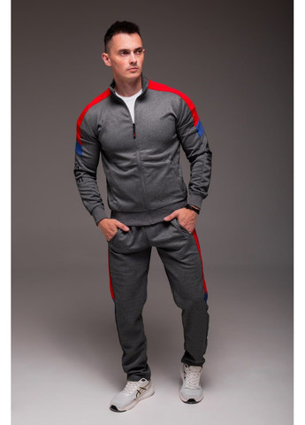 Мужской спортивный костюм черный без капюшона "Sport" No Brand (353375665)