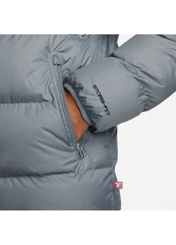 Серый зимний Пуховик Nike