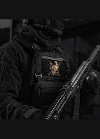 Нашивка Gladiator Helmet (вышивка) Black M-TAC (315047099)