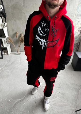 Спортивний костюм утеплений дтф на флісі худі штани No Brand (323460529)