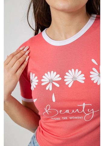 Футболка-топ женская с принтом,, 244R604 Ager - (318529595)