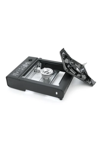 портативная газовая плита navi, под газовые баллоны бутан и пропан-бутан, black, box Voltronic