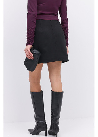 Кашемірова спідниця міні темно-сірого кольору Arjen (364967482)