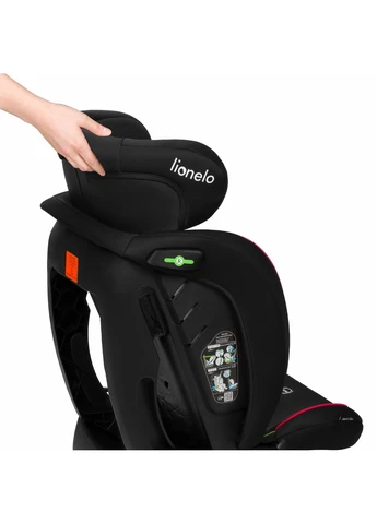 Дитяче автокрісло AART I-SIZE BLACK CARBON RED Lionelo (389559806)