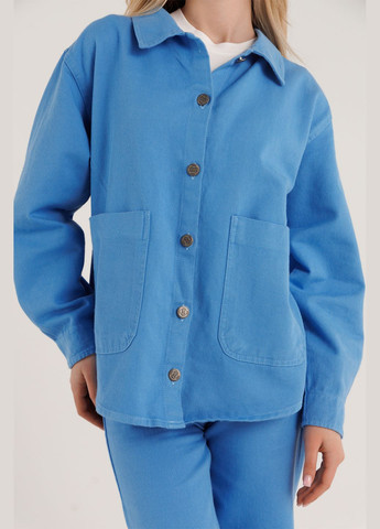 Блакитний демісезонний костюм (рубашка+штани) брючний DMB