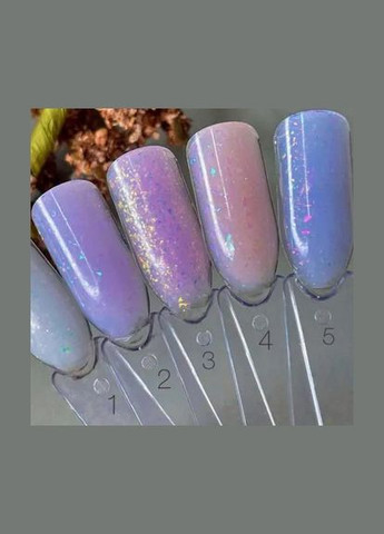 Builder Gel Magic №02 ліловий з різнокольоровою поталлю, 15 мл Saga (334727309)