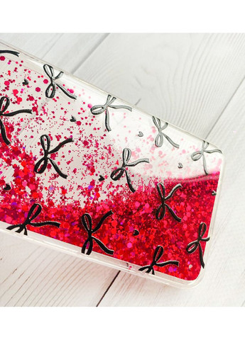 Чехол с плавающими розовыми блестками на Samsung Galaxy A05s (A057) Бантики (принт 405) Creative (355403423)