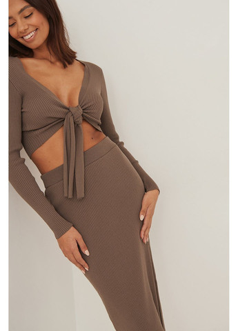 Топ демисезон,коричневый, NA-KD (364531018)