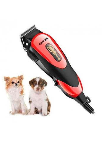 Профессиональная машинка для стрижения животных для груминга GM1023 Pro + Расческа и Ножницы Gemei (313110101)