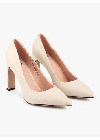 Buts Женские туфли на каблуке 1101431 бежевый з натуральная кожа, — демисезон (347149206)