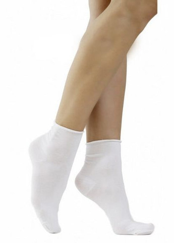 Хлопковые носки с послабленной резинкой Marilyn forte 948 no stress white (283250656)